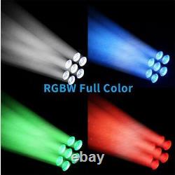 105W RGBW Moving Head Stage Lighting 7LED Wash DMX Beam Bar Disco Party DJ Light