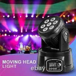 10PCS 120W RGBW Moving Head Stage Lighting 7LED Wash DMX Beam Disco Party Light
