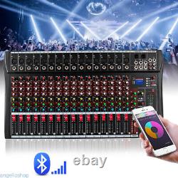 16 Channels Powered Bluetooth Studio Mixer Digital Mixer Mixing Console USB