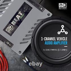 1-Channel Vehicle Audio Amplifier 3000 Watts High-Powered Mono Bass Amplifier