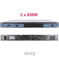 2 Channel x 650W Digital Power Amplifier 2600W PEAK Output High Power AMP 1U