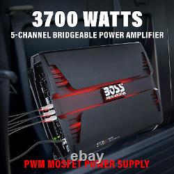 BOSS Audio Systems PV3700 3700W 5 Channel Car Amplifier 2-8 Ohm Stable, MOSFET