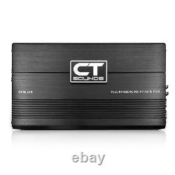 CT-80.4AB Full-Range Class AB 4 Channel Car Audio Amplifier, 480 Watts RMS