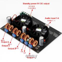 Class D High Power 4X300W Power Amplifier Board TPA3255 Four-Channel Digital Fan