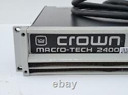 Crown Macro-Tech 2400 Rackmount 2-Channel Power Amplifier High Performance Audio