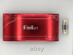Feelart RE-1500.1 1-Channel Power Amplifier Elite Audio Performance (Red)