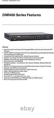 Flir DNR408P2P 8 Channel 2TB POE NVR Surveillance Security System, Flir Cloud