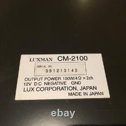 Luxman CM-2100 High-end Power Amplifier 2/1 Channel Good Free Shipping