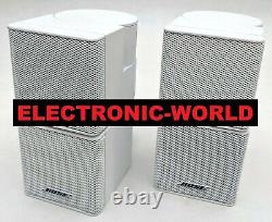 MINT PAIR BOSE JEWEL Double Cube Speakers & Ceiling Mounts White Lifestyle
