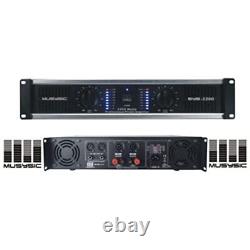 MUSYSIC SYS-3200 High Power Amplifier Dual Channel 3200 Watts Peak Output f