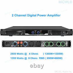 MiCWL CA6200 High Power Amplifier Digital AMP 2 Output Drive Speaker 2600 watt