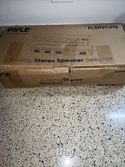Pyle 6 Channel High Power Stereo Speaker Selector with Volume Control