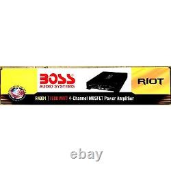 R4004 RIOT, Boss Audio System, 1600 Watts, 4-Channel Mosfet Power Amplifier