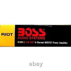 R4004 RIOT, Boss Audio System, 1600 Watts, 4-Channel Mosfet Power Amplifier