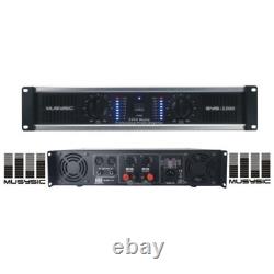 SYS-3200 High Power Amplifier Dual Channel 3200 Watts Peak Output for Distorti