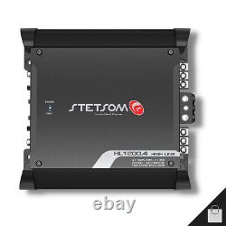 Stetsom HL 1200 2 Ohms Amplifier 1200.4 Amp 4 Channel Power Car 3-5 Day Delivery